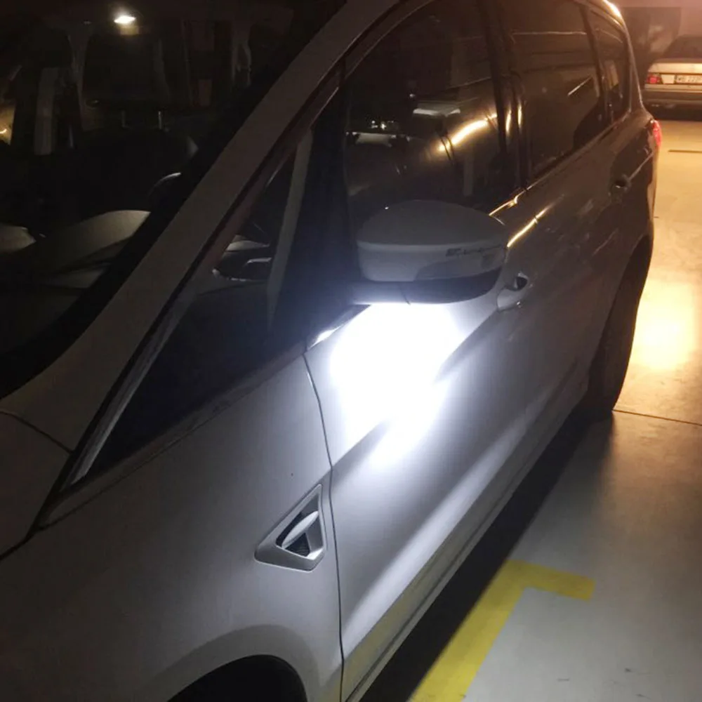 Puddle Light Replacement 2 PCS 18 LED Under Mirror Tool for Ford Mondeo S-Max EDGE Explorer F-150