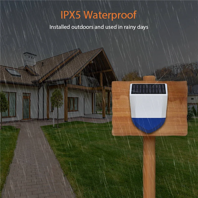A33T-2X NEO Graffiti Smart Audible Alarm Zigbee Outdoor Sound And Light Alarm Waterproof Solar Sound Light Alarms