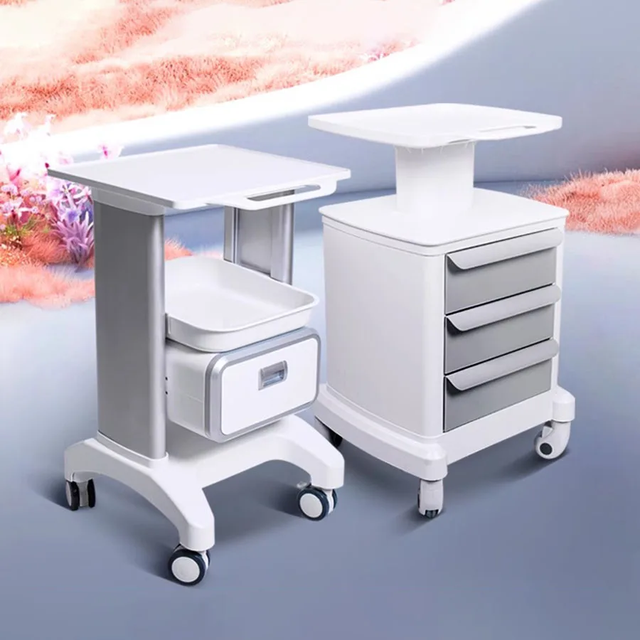 

Professional Aesthetic Beauty Salon Trolley Hairdressing Cart With Wheels Auxiliary Iron Organizers Barber Equipment