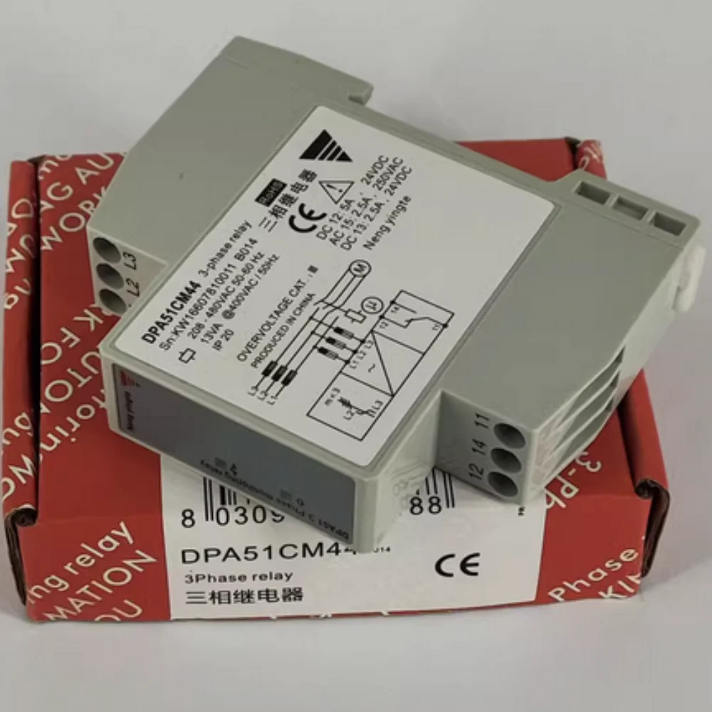 Three-Phase Relay Phase Sequence Protection Relay DPA51CM44 XJ12