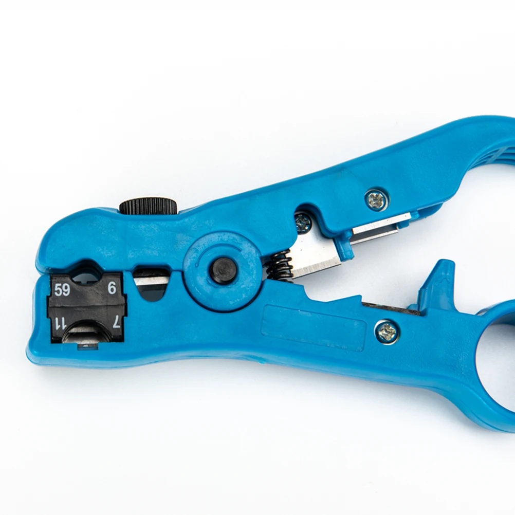 Cable Stripper Coax Manual Stripping Tool Wire Stripper Compression Fitting RG59 RG6 UTP STP Round Flat Cable