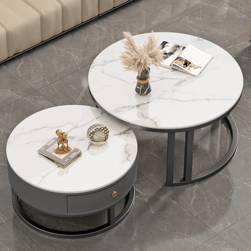 Modern Nordic Center Table Coffee White Makeup Dining Accent Table Living Room Mobile Tavolo Soggiorno Unique Furniture CY50CT