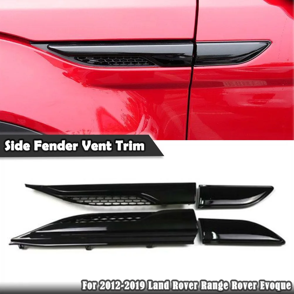 Side Fender Air Vent Cover Trim Canard Splitter For Land Rover Range Rover Evoque L538 2012 2013 2014 2015 2016 2017 2018 2019