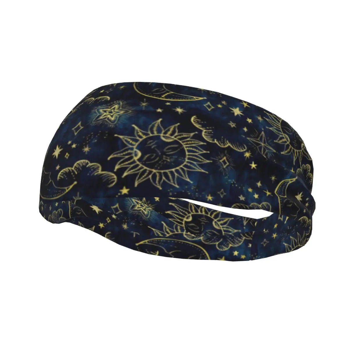 

Sports Headband Portable Hair Band Cosmos Astrology Sun Moon Hair Wrap Brace Running Exercising Sweatband