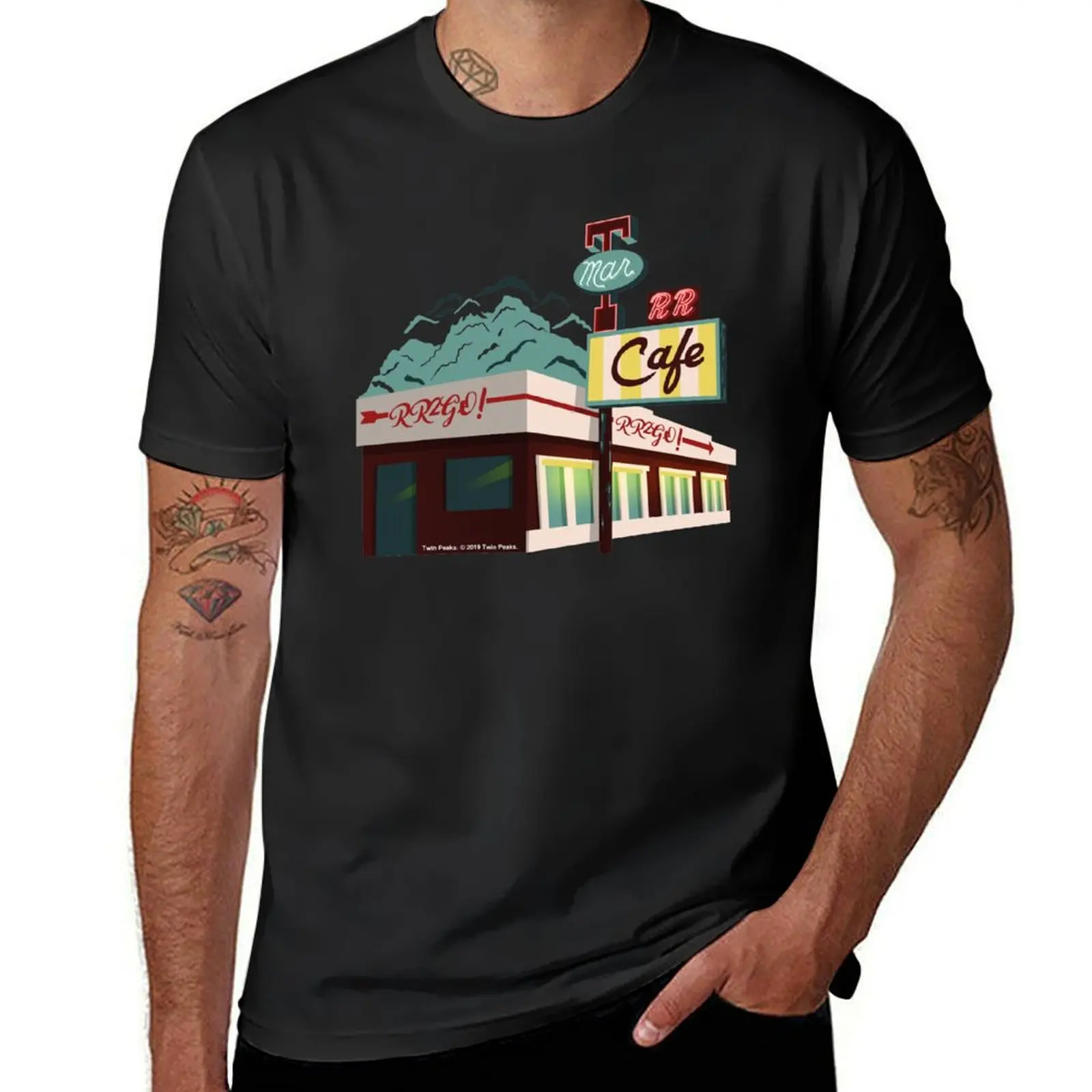 Twin Peaks - RR Diner - RR2GO T-Shirt cute clothes summer top tops oversized t shirt men