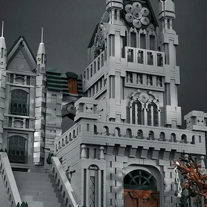 Moc Bausteine Berühmte Spiel Stadt Modell Die Straßen Von Yharnam Technologie Modulare Blöcke Geschenk Weihnachten Spielzeug DIY Sets Montage