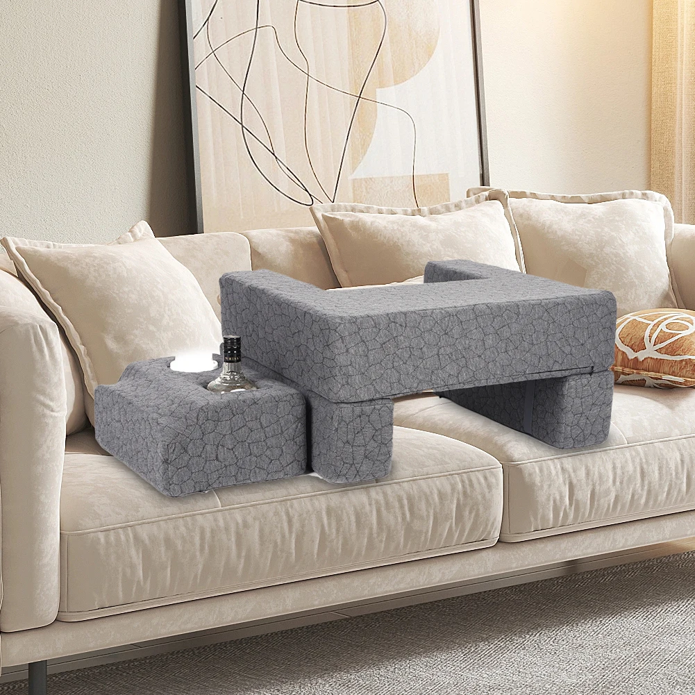 

Очень большая подушка-столик для ноутбука с регулируемыми подлокотниками для чтения, игр, работы и многого другого, для использования в постели, на полу, на диване