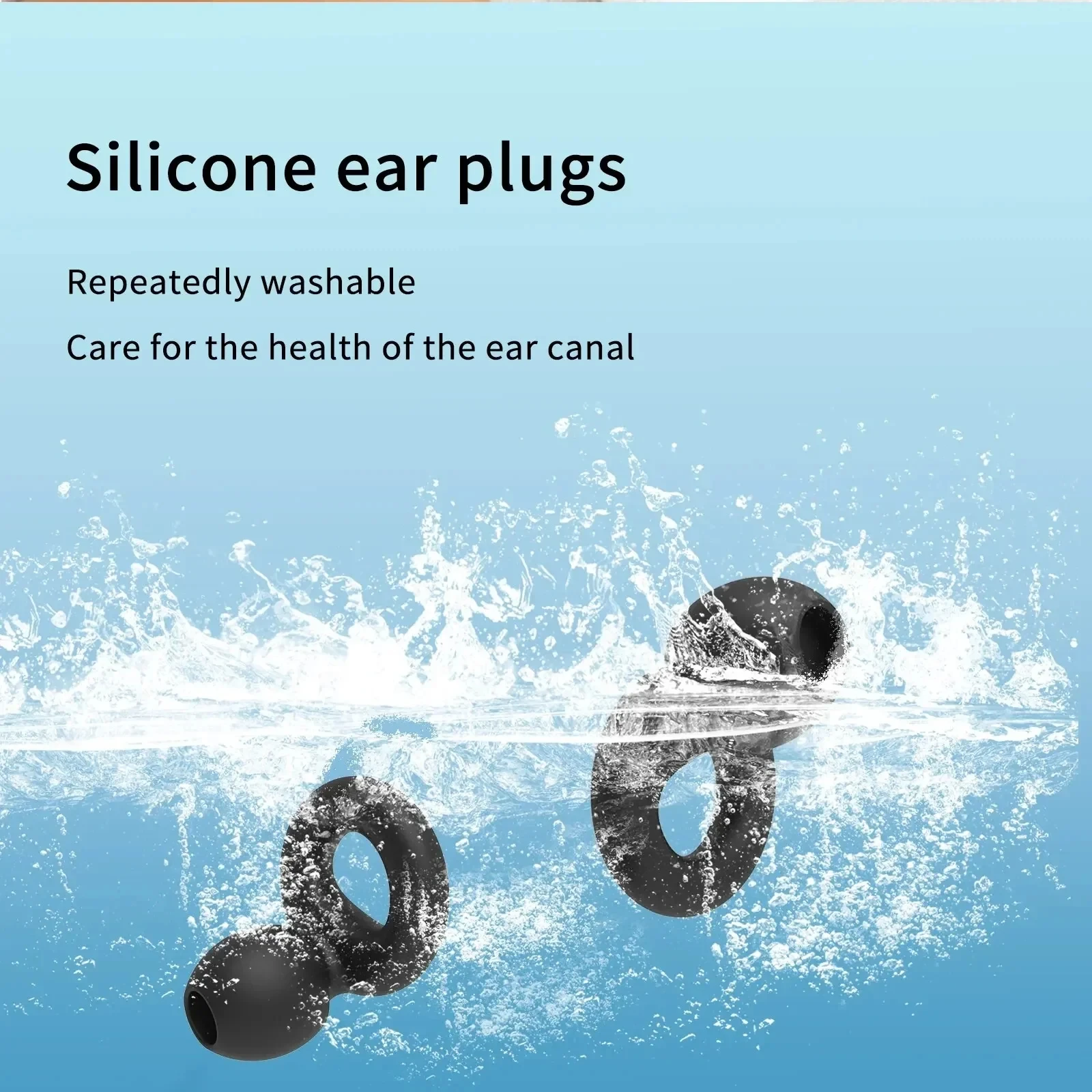 Anti Noise Silicone Earplugs Waterproof Swimming Ear Plugs For Sleeping Diving Surf Soft Comfort Natation Swimming Ear Protector