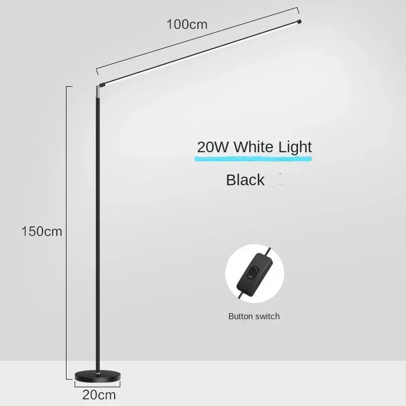 NONE 2025, Minimalismus, LED-Stehlampe, superhelle Leselampe, Wohnzimmer, Schlafzimmer, Nachttisch, vertikale Lampe, Bodenklavier, Beleuchtungskörper 6