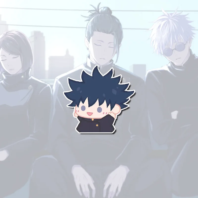 NEW Anime Jujutsu Kaisen Brooch Gojo Funny Cosplay Enamel Pins Laugh Costume Acrylic Props