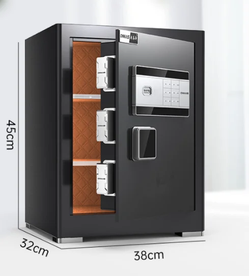 Safe Box Household Small Safe Anti-Theft Alarm Wall Entry Hotel Office Intelligent WiFi Storage Safe Cabinet