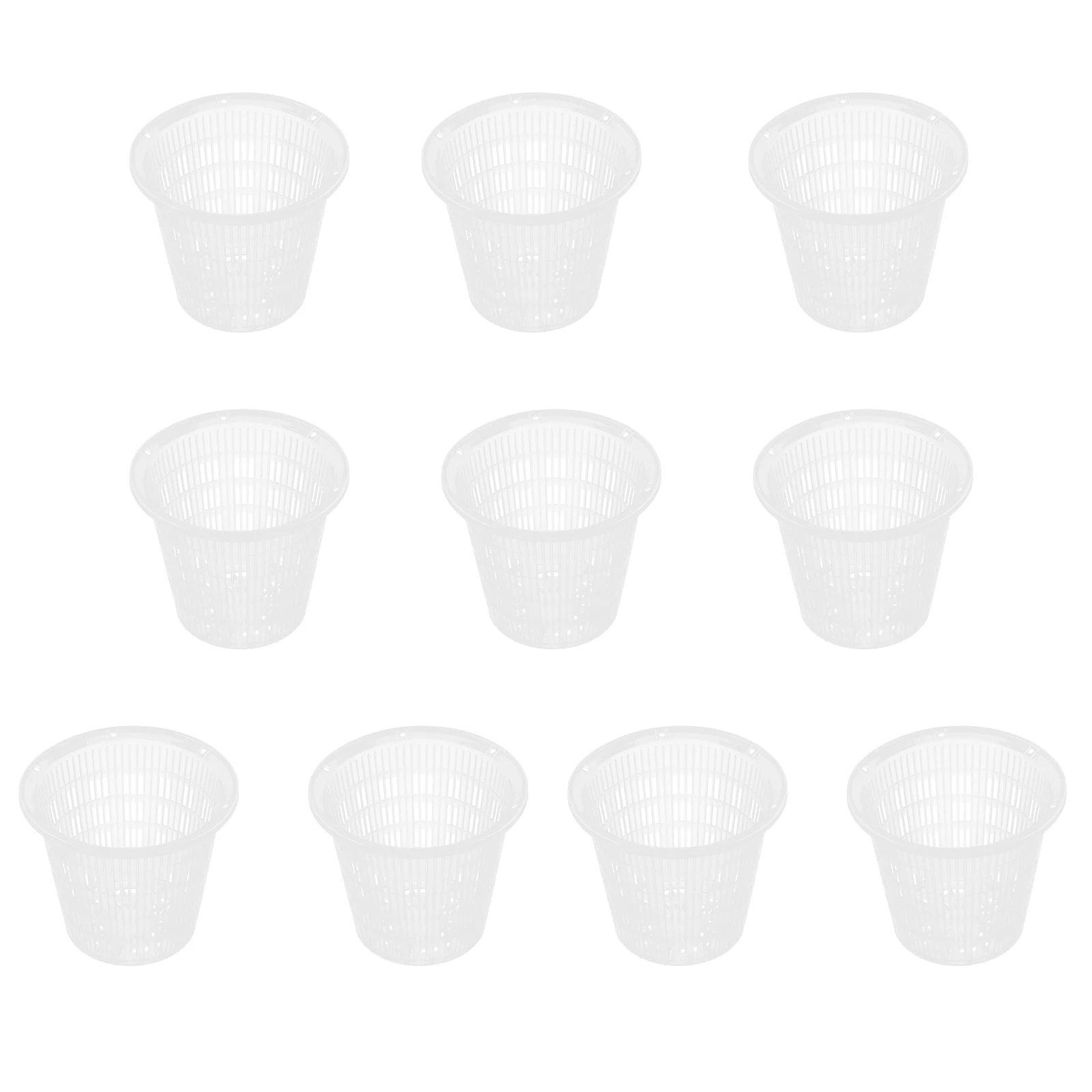 

10pcs Plastic Flower Pots Gardening Orchid Cactus Pot Control Root Bonsai Container Balcony Garden Decorative Nursery