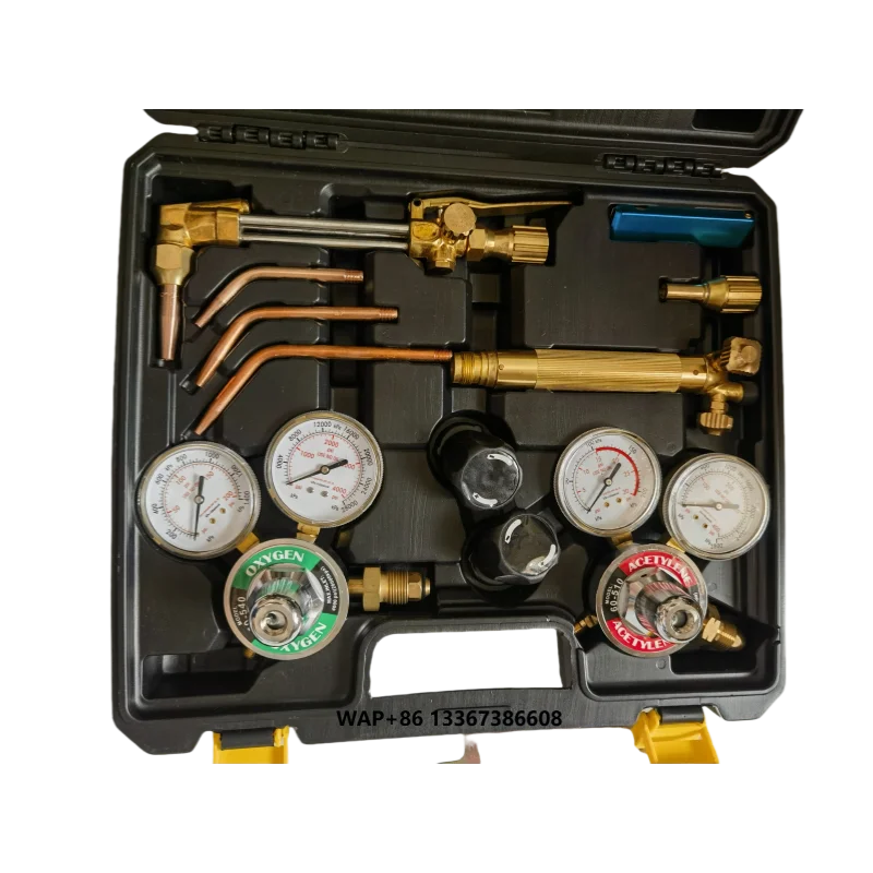Welding and Cutting Set Use for Africa With Torch Pipe Nozzles and Oxygen Acetylene Regulators