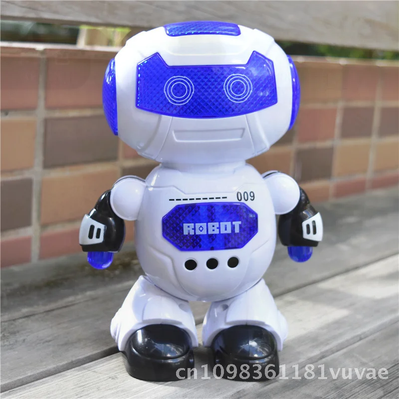 Electric Intelligent Dancing Robot Toy with Rotating Lights And Music for Children Boys And Girls Glow Singing Dancing Plastic
