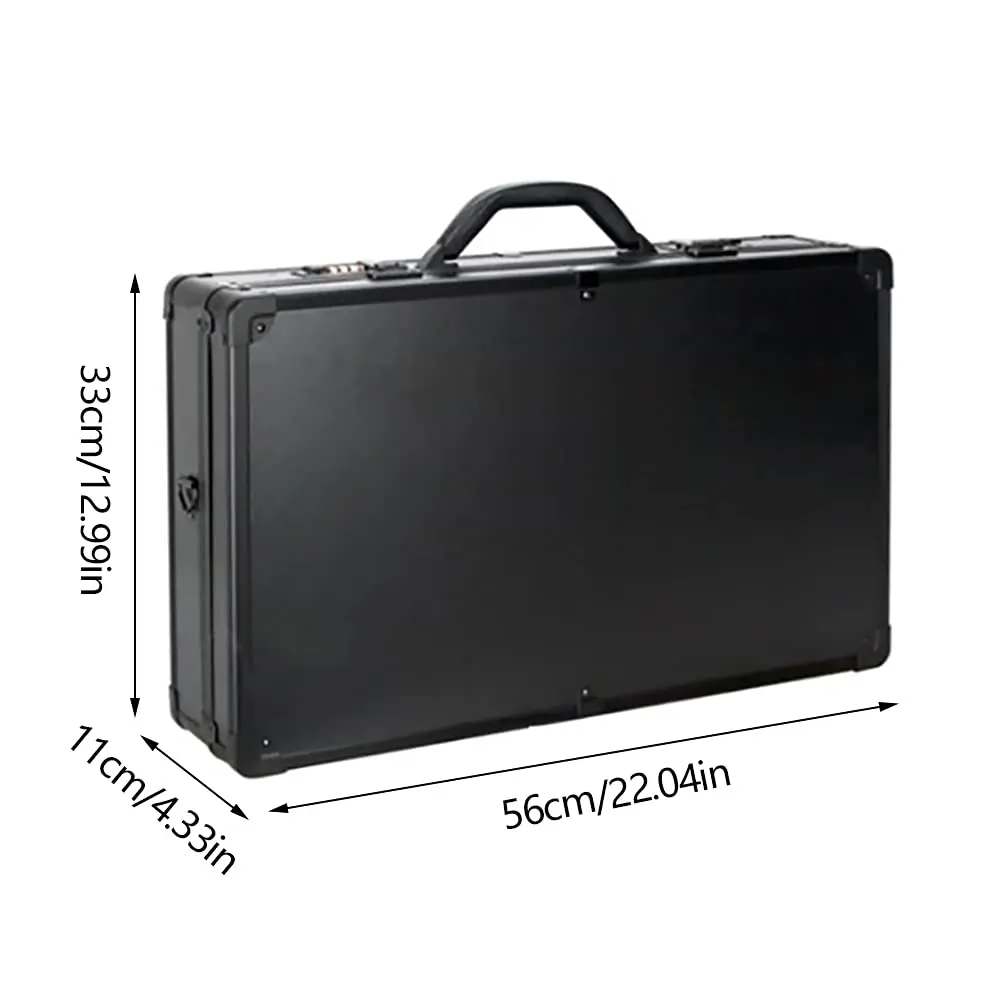 Barber Aluminum Case Professional Hairdressing Toolbox  Large Capacity Travel Suitcase With Combination Lock Cosmetic Box