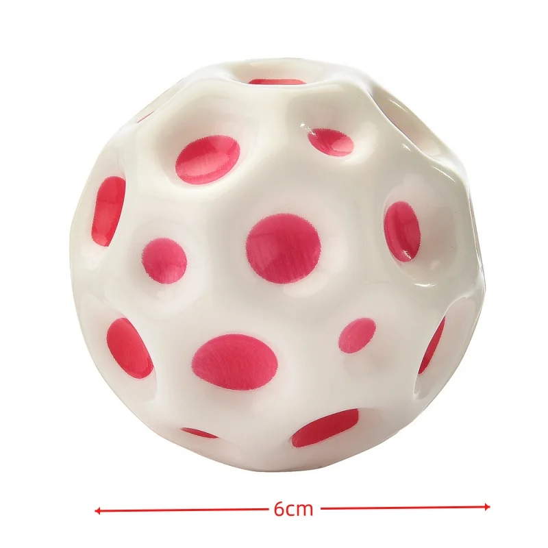 2Pcs Lunar Höhle Ball Super Elastische Ball Freizeit Stress Lindern Hohe Elastische Schaum Sport Interaktive Poröse Springen Ball Spielzeug