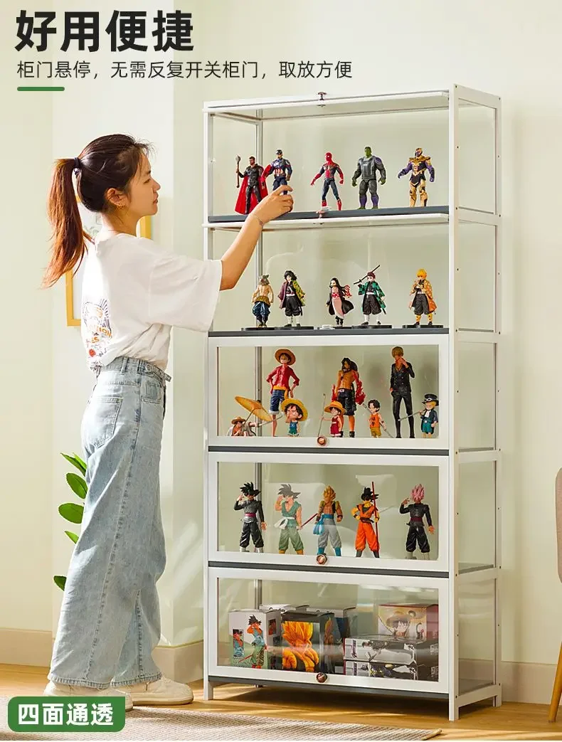 Figure display case LEGO acrylic display stand display cabinet, smoke cabinet non-glass model storage shelf toy wall shelf