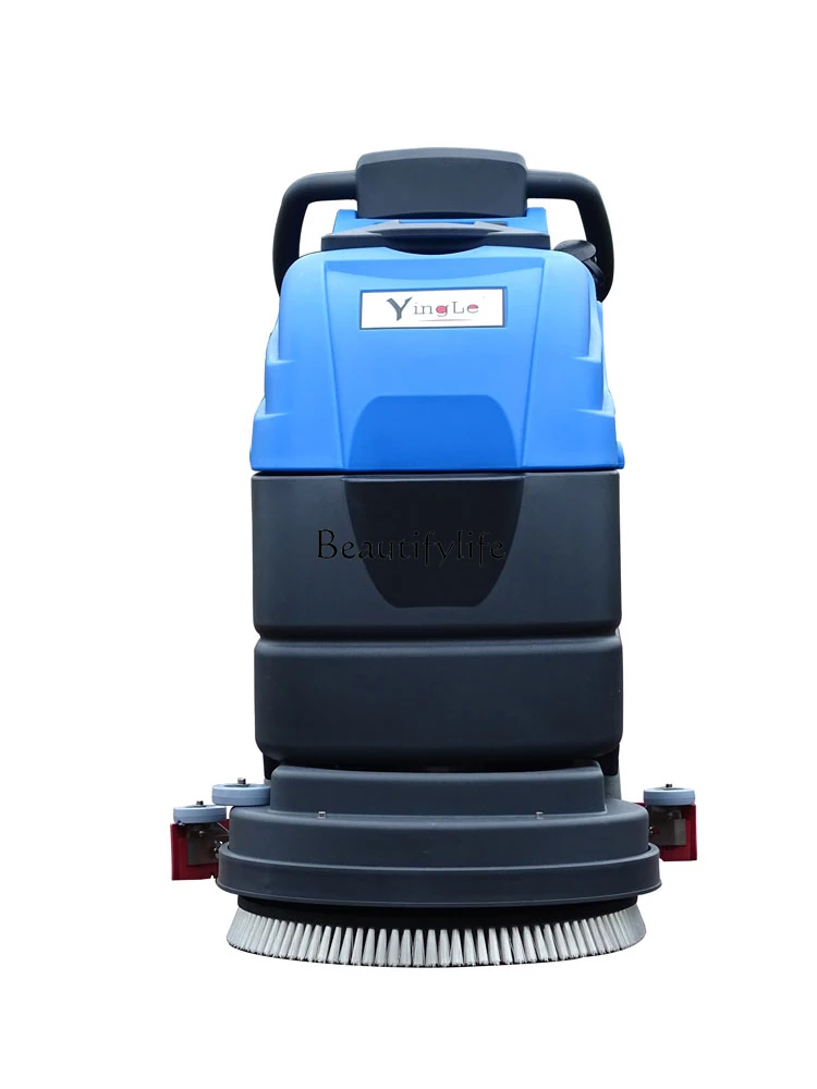 Floor Cleaner Hand-Propelled Floor-Washing Machine Property Garage Driving Mopping Machine