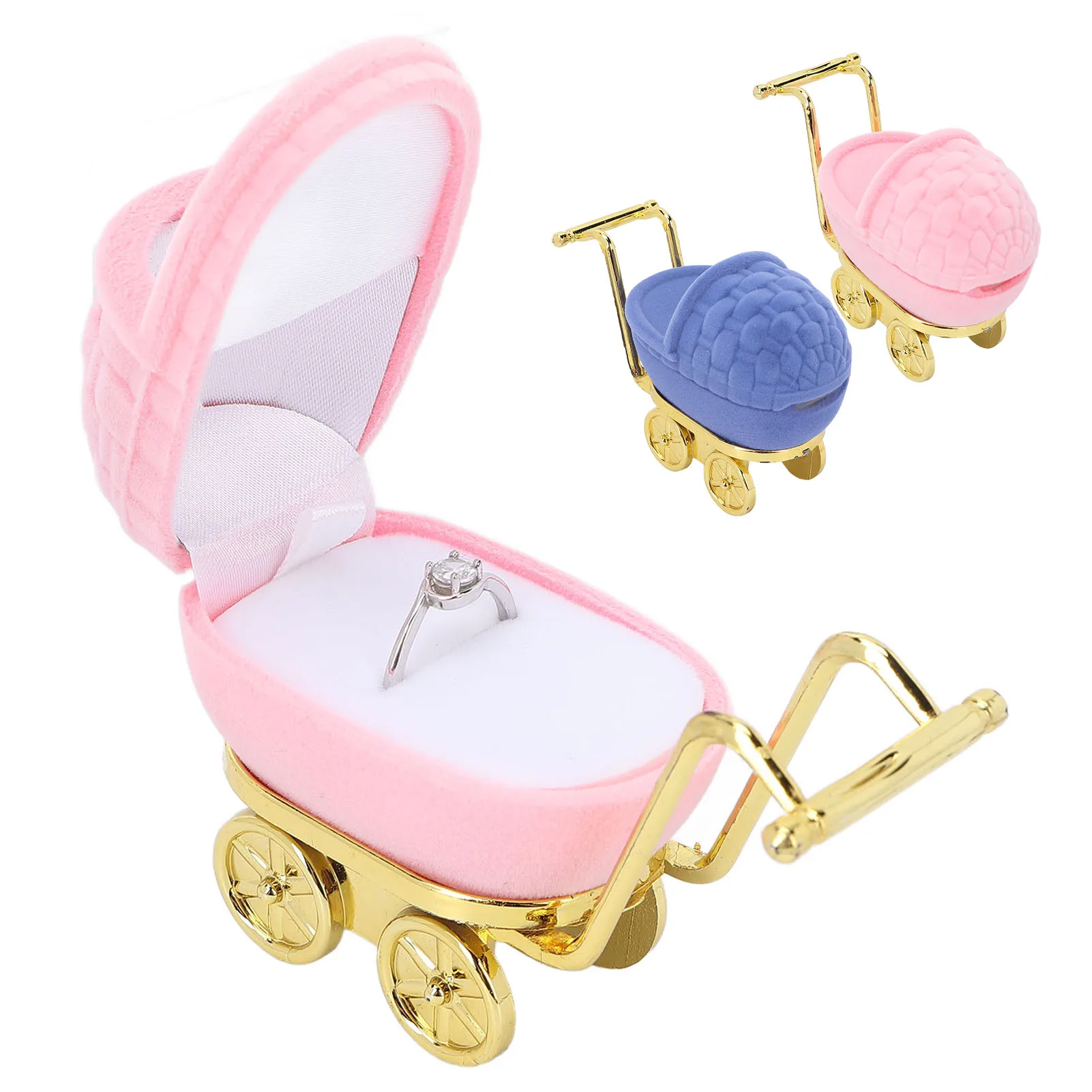 

Baby Carriage Jewelry Box Personalized Jewelry Gift Organizer Earrings Necklace Packaging Case Ring Case