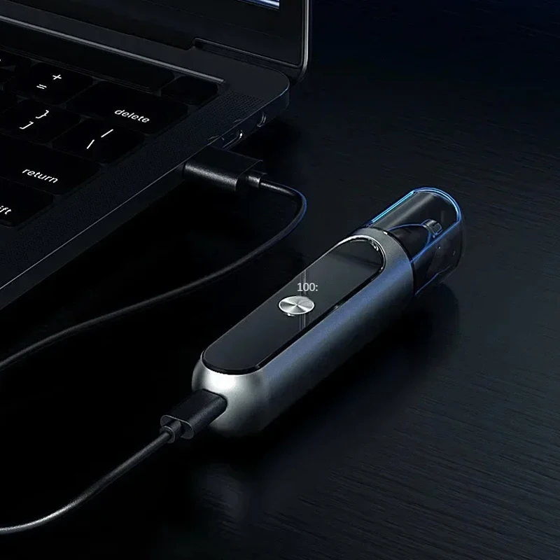 Tagliacapelli elettrico per naso Display digitale a LED intelligente con tagliacapelli a doppio taglio per naso