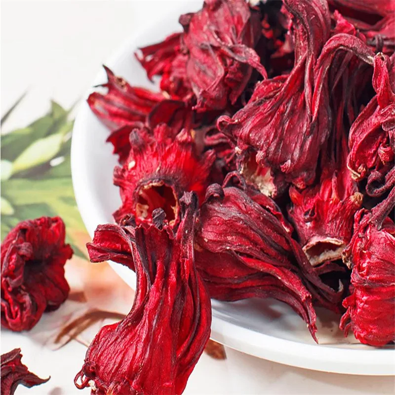 100% Natural Roselle Dried Hibiscus Flowers for Beauty Health Soap Perfume Resin Jewelry Making Candle Materials Supply