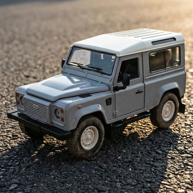 1/24 Land Range Rover Defender 90 SUV Modello di auto in lega Diecast in metallo Classico fuoristrada Modello di auto Simulazione Giocattolo per bambini Regalo