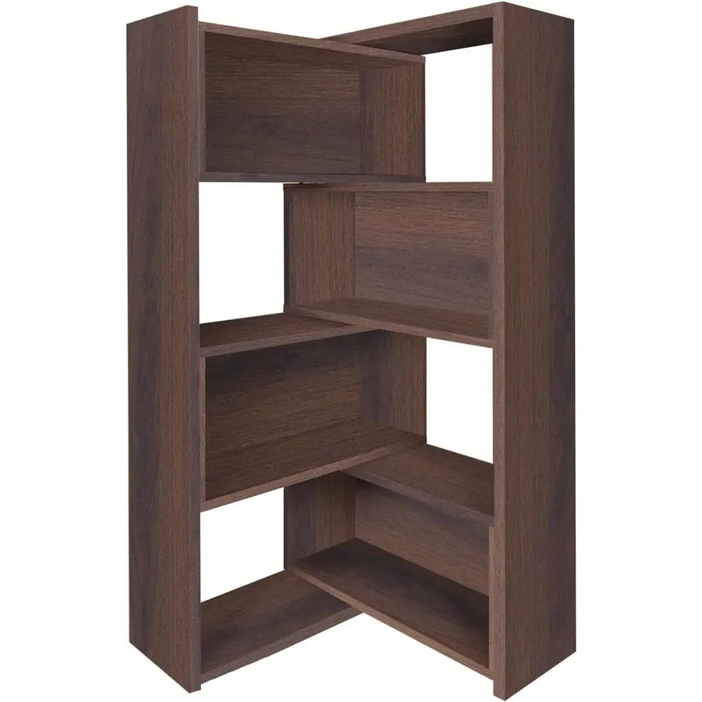 

Adjustable 3-in-1 4-Tier Wooden Bookcase, Versatile Storage for Home Office or Living Room