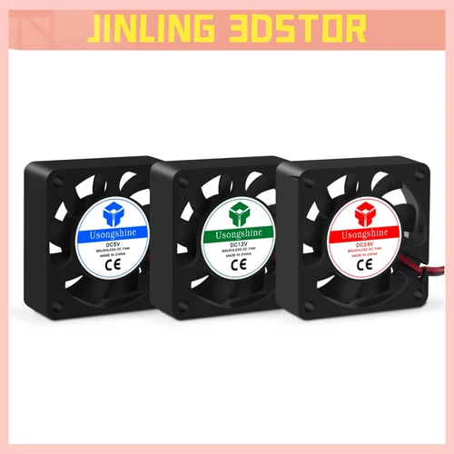 Ventilador de refrigeración 3010/4010/5015/5010/ CC ventilador centrífugo 12V/24V ventilador de refrigeración de 2 cables sin escobillas para impresora 3D