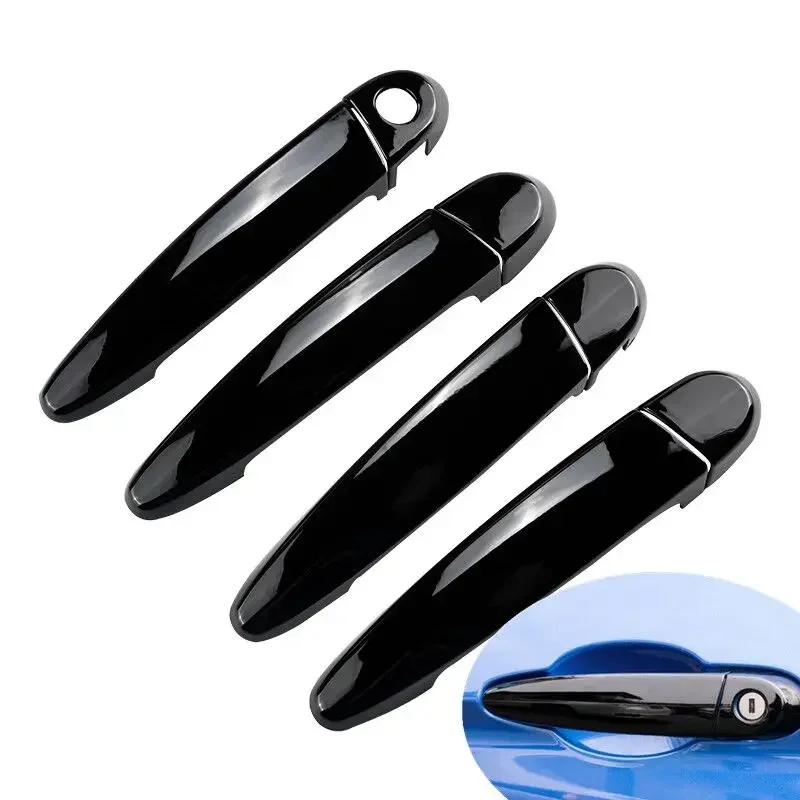 

FUNDUOO for BMW X5 E70 2008-2013 Glossy Black Chrome Car Door Handle Cover Trim Sticker Styling Auto Accessories