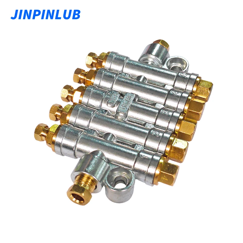 

JINPINLUB LT-5 volumetric oil distributor pressure relief oil injector for CNC machine tool lubrication system