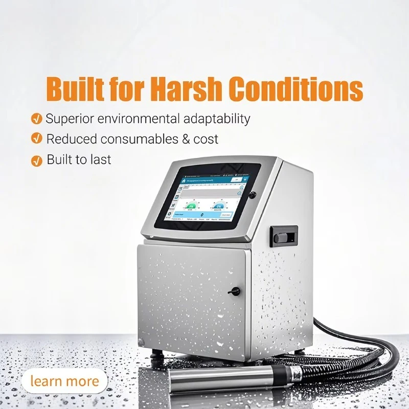Hot Sale New  Industrial Date Printing Inkjet Printer  Sustainable Barcode Coding Machine for Production Lines