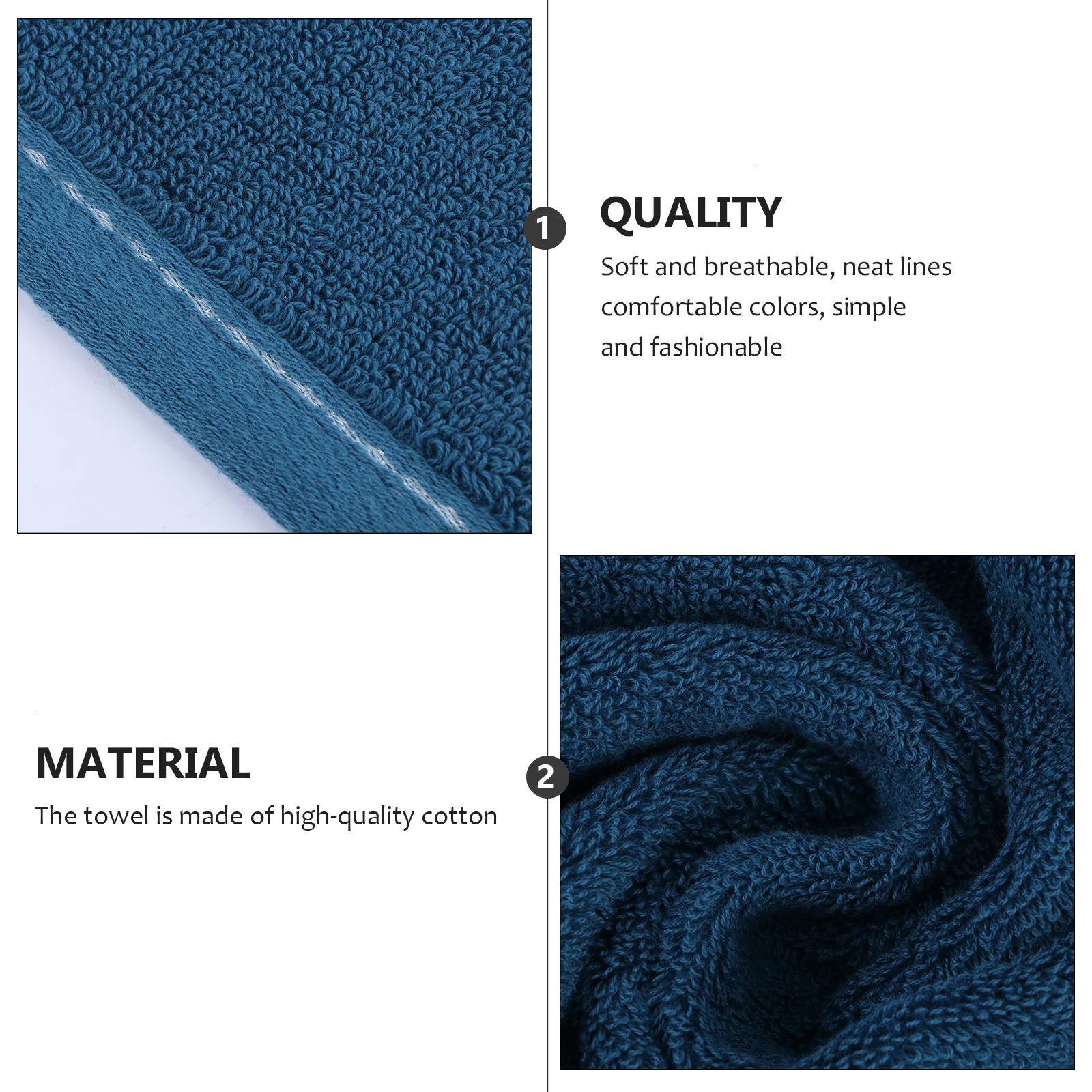 

Thickened Face Wash Towel Soft Cotton Absorbent Quick Dry Bath Hand Towels Fitness Washing Cloth Home Travel Use