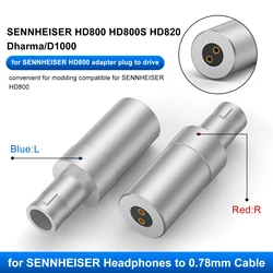 OKCSC Headphone Converter 0.78mm/MMCX/Dual 3.5mm Female Jack for SENNHEISER HD800 HD800S HD820 Dharma/D1000 Audio Jack Adapter