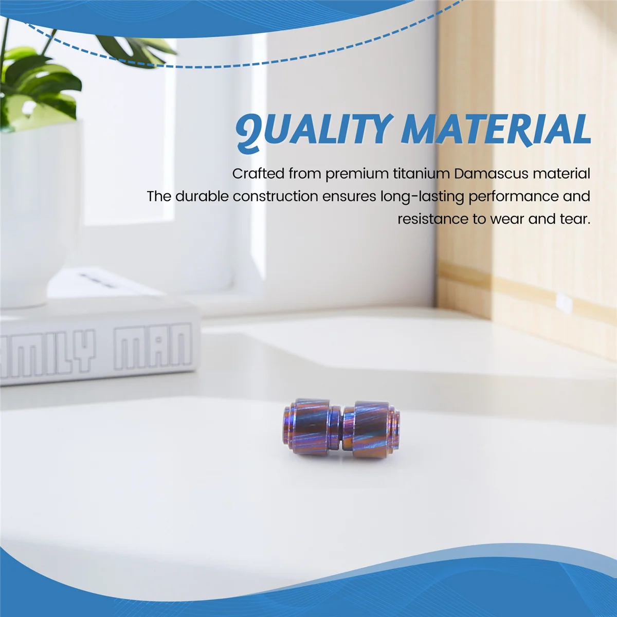 Nuevo Material de titanio, cuchillo plegable azul tostado, perno pulgar, tornillos de empuje, botón para Bugout 535, cuchillos, remaches