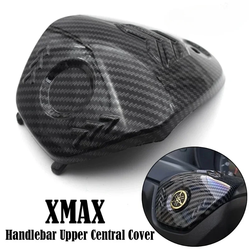 Para YAMAHA XMAX 300 XMAX 250 XMAX400 guardabarros trasero de fibra de carbono para motocicleta manillar cubierta Central superior luz