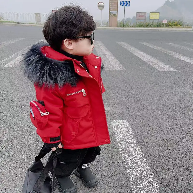 

New Boy Jackets Thickness Kids Coats Baby Children Outerwear Autumn Winter 2024-0131