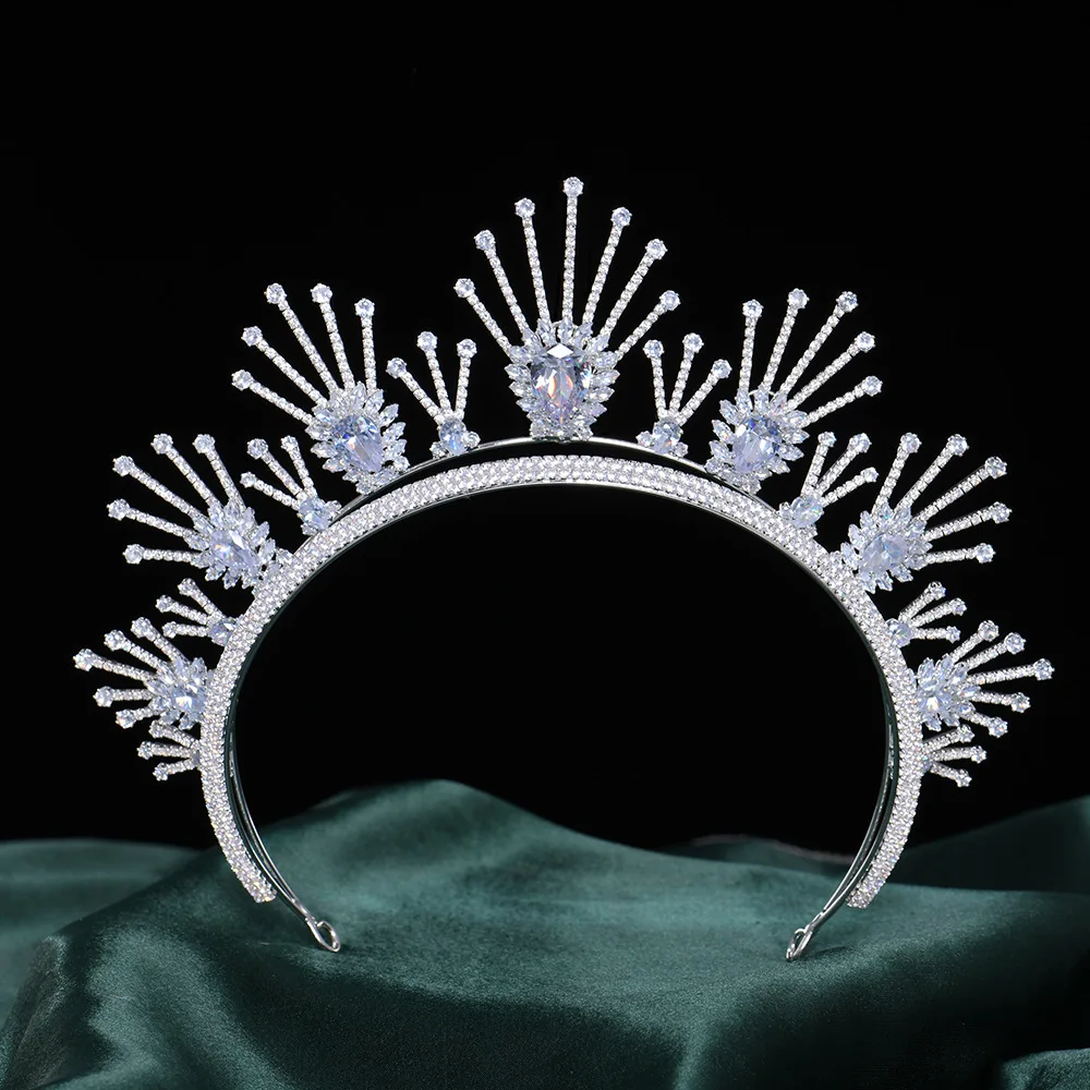 

HIBRIDE 2025 New Fashion Light Luxury Crown Women's Dress Tiara Accessories Jewelry Suitable for Wedding Holiday Party Gifts G-1