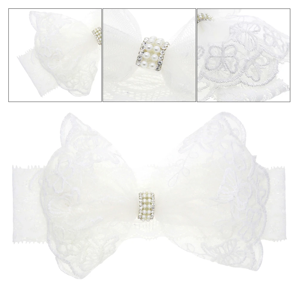 

2pcs Girl Headb s Lace Elegant Bows Newborn Baby Lace Bow Headb Hair Bow Headb Girls Accessories Practical Use