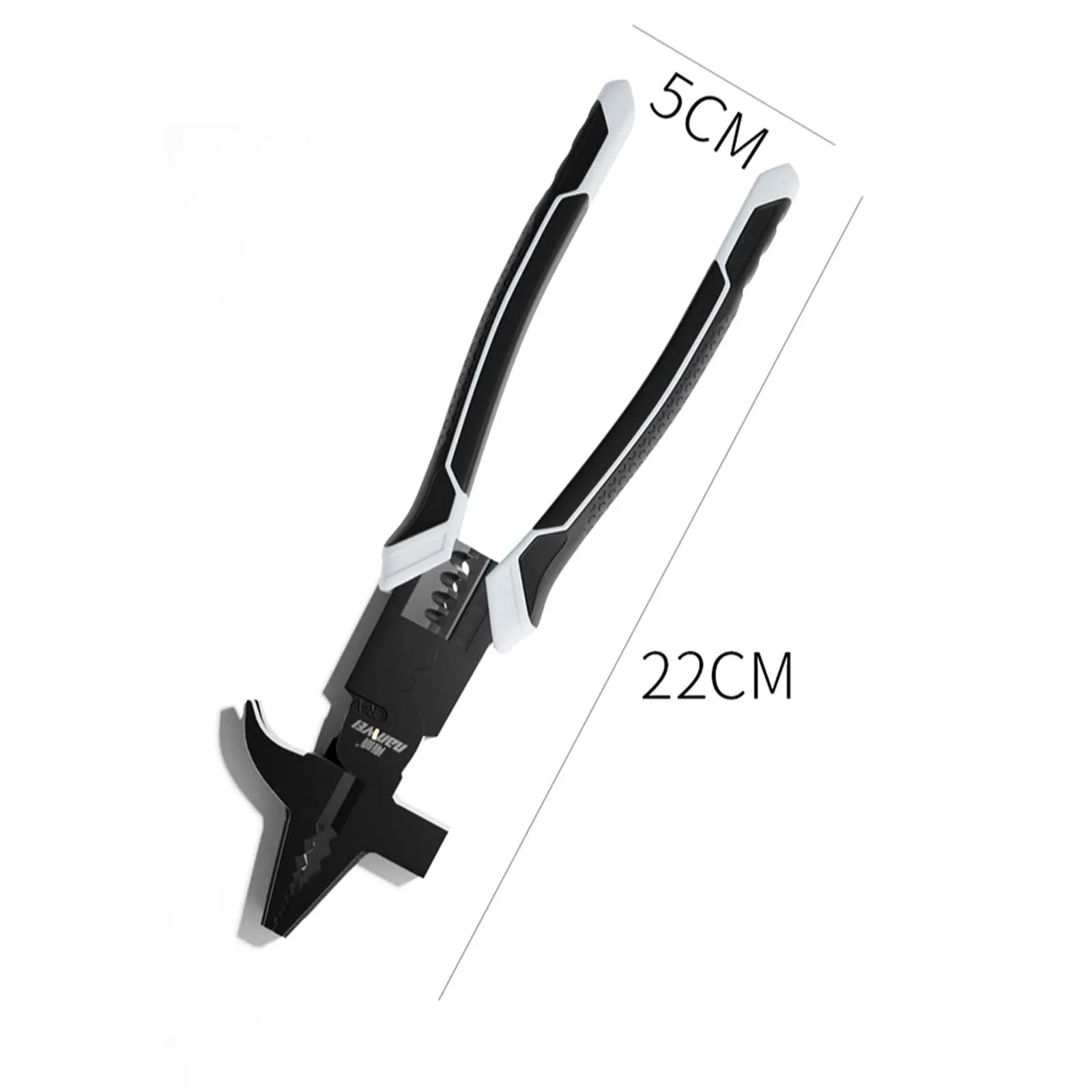 

Multifunctional Chrome Vanadium Wire Cutters - 200mm Electrician Pliers with Hammer Head, 60° Jaw Opening for Household & Indust