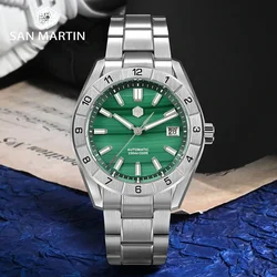 San Martin New 42mm Peacock Gemstone Dial NH35 Luxury Men Automatic Mechanical Watch Sapphire 100M Waterproof Luminous SN0130