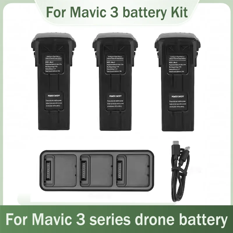 

Аксессуар для аккумуляторного комплекта Mavic 3, включая три аккумулятора Mavic 3, зарядное устройство. Аксессуары для дронов серии Mavic 3.