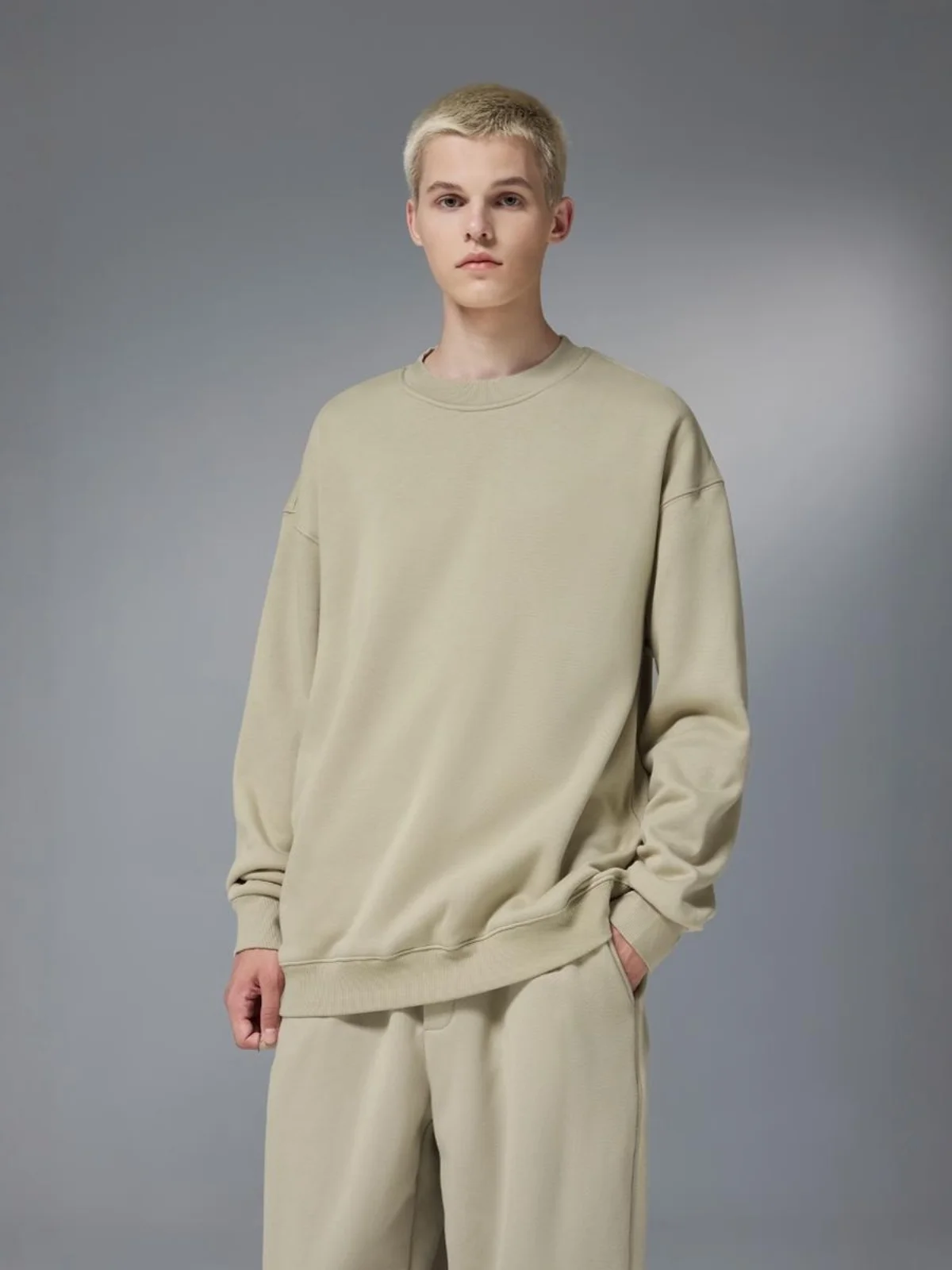 

Glowing Box 2025AW Fce Lined round Ne Sweatirt Five-In-One Thermal Storage Warm Outerwear ex Casual Wear