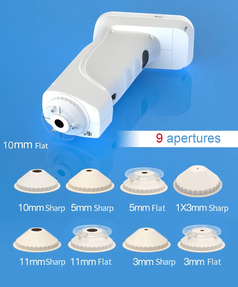 Цветной спектрофотометр ST-700D с 9 измерительными аппликациями (3–11 мм), консистентность лабораторного уровня с брендами США/ЕС/JP
