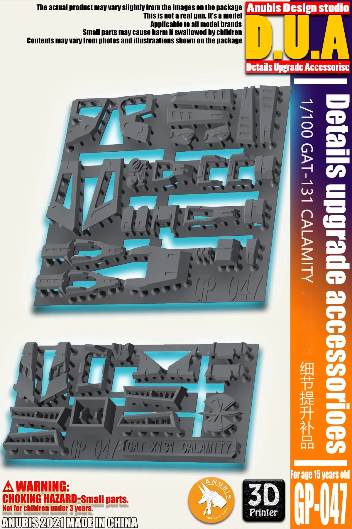 ANUBIS GP-047 1/100 GAT-131 CALAMITY Model Build Details Upgrade Accessories for Modeler Hobby DIY 3D Print Parts