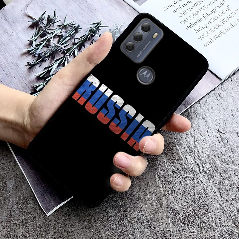 

Russia Flag Phone Case For Moto Edge 50 40 Pro Edge 40 30 Ultra Neo Fusion G Power G Stylus G Play E32 E20 E40