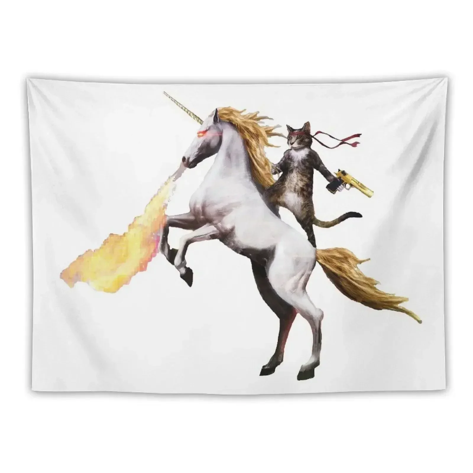 

Cat Riding Unicorn Tapestry Aesthetic Room Decoration Wallpaper Bedroom Wallpapers Home Decor Tapestry