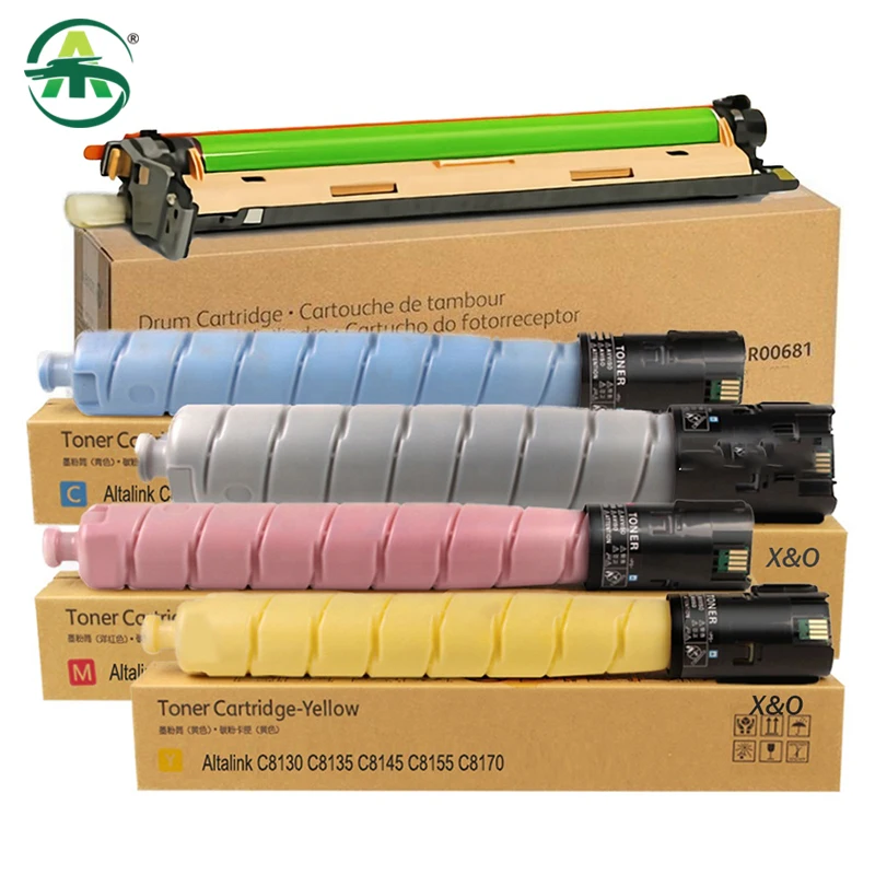 Imagem -02 - Conjunto C8130 8130 Cartucho de Toner para Xerox Altalink C8130 C8135 C8145 C8155 C8170 Toner em pó Cmy293g Bk500g Compatível pc