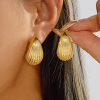Gold Hoop Earrings Set for Women, 9 Pairs Hypoallergenic Statement Open Pearl Hoops Earring for Multipack, Gold Chunky Hoop Earrings for Women Trendy Jewelry - Image 7