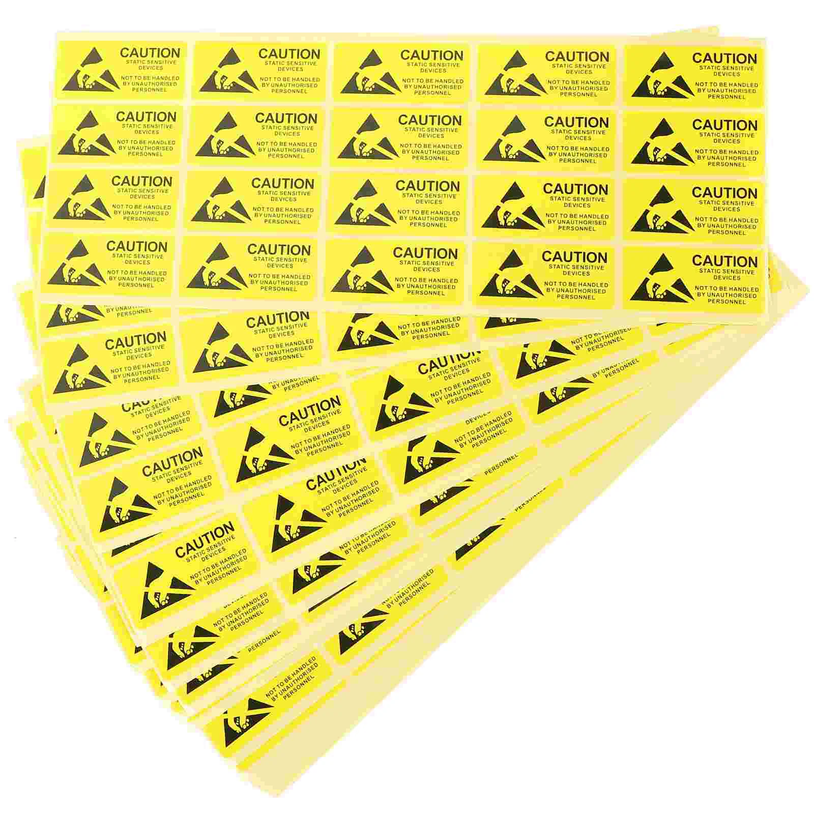 Static Esd Labels Stickers Sensitive Warning Sticker Sign Devices Label Anti Electrostatic Wall Safe Caution Attention Device