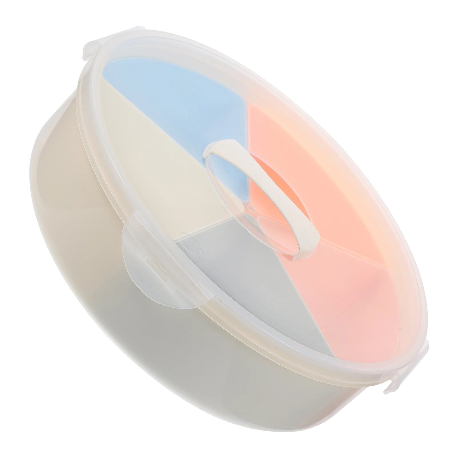 

Snack Storage Box Transparent H led Lid PP Material Reusable Easy Clean Party Fruit Platter Dry Nuts Display Home Use